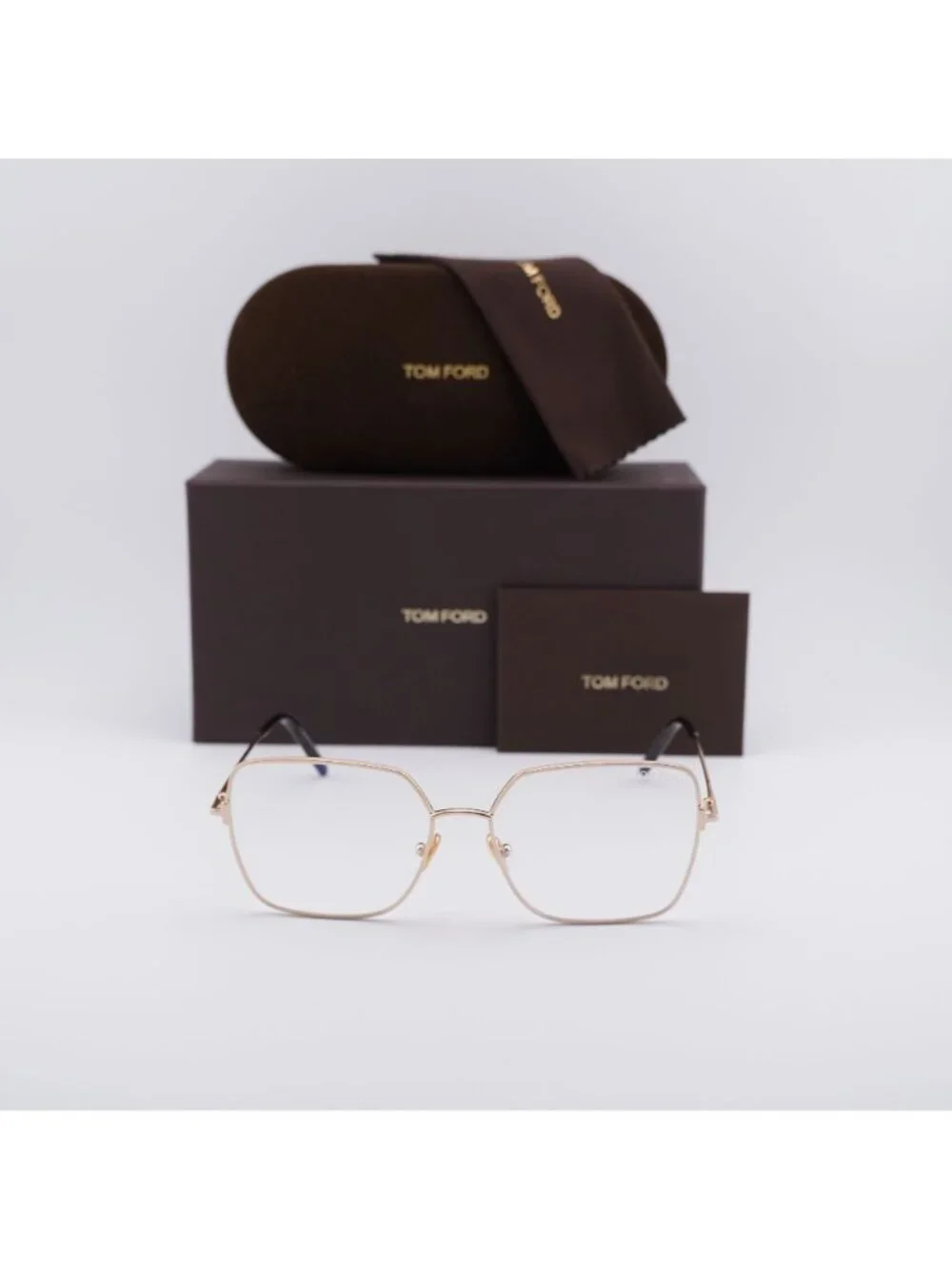 Tom Ford FT5739-B 028 Butterfly Women Eyeglasses 57mm - Gold